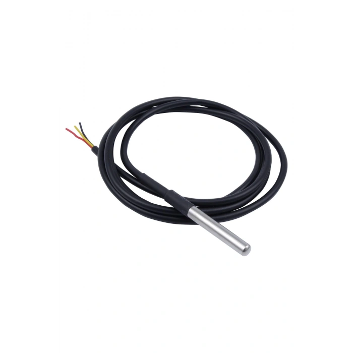 DS18B20 Su Geçirmez 1m Kablolu Dijital Isı Sıcaklık Sensörü