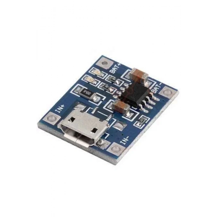 Tp4056 Micro Usb Lityum Lipo Batarya Şarj Modülü Devresi