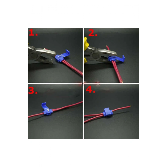 Kilitli Scotch Kablo Birleştirici - Mavi
