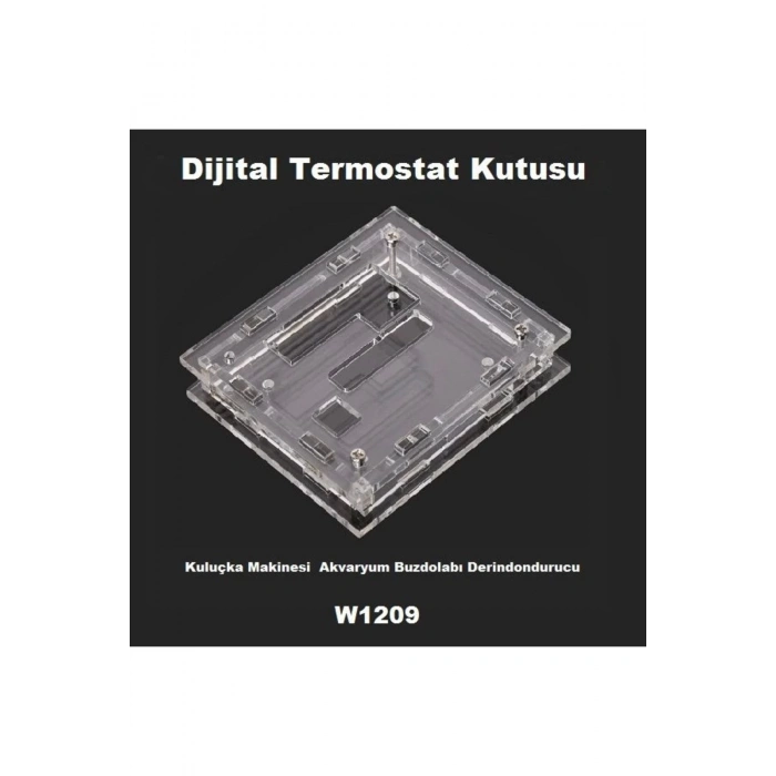 W1209 Termostat İçin Pleksi Kutu