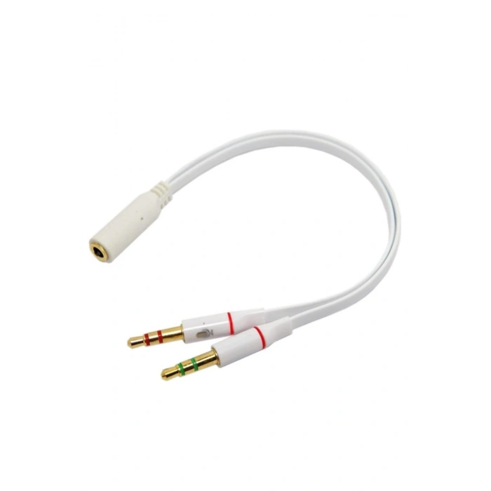 Kulaklık Mikrofon Çoklayıcı 3.5mm Splitter Swıtch Dönüştürücü