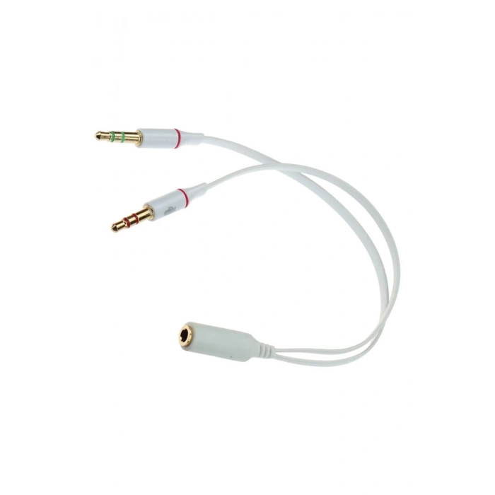 Kulaklık Mikrofon Çoklayıcı 3.5mm Splitter Swıtch Dönüştürücü