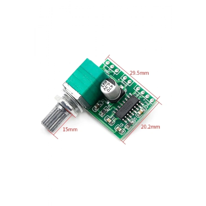 Ses Ayar Potlu Pam8403 5v Mini Ses Yükseltici Class D 2x3w Amfi