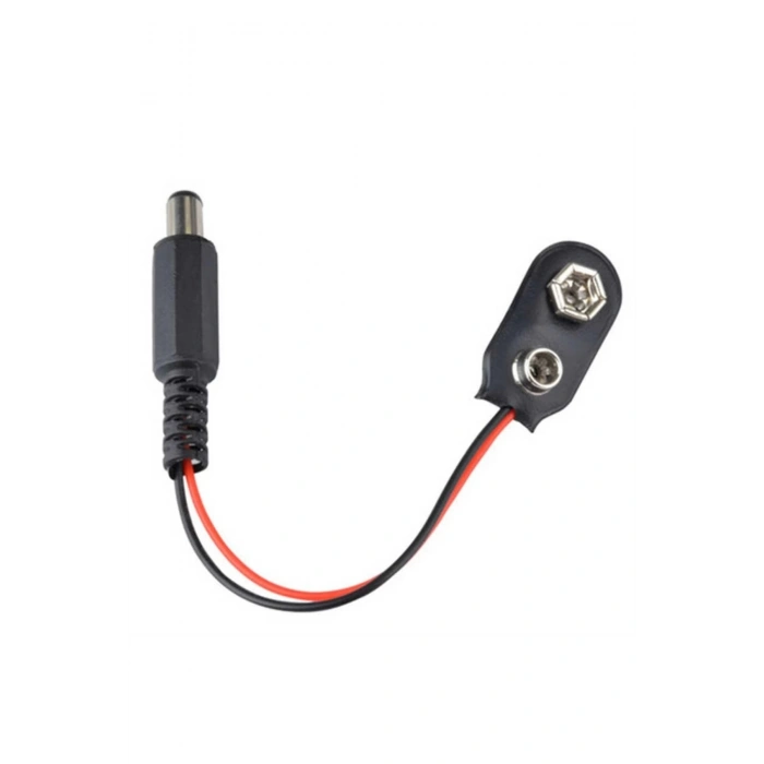 9v Pil Başlığı 9 Volt Dişi Pil Soketli Erkek Jaklı Kablo