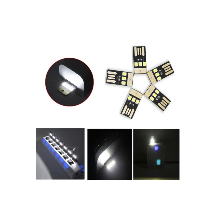 Usb Led Lamba Modülü Mini Çok İnce Led Işık Kamp Gece Lambası