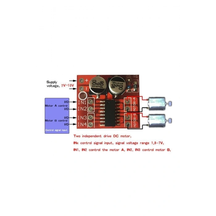 Mini L298N Motor Sürücü Modül