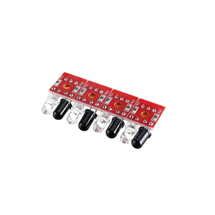Arduino 4 Kanal Çizgi Izleyen Sensör Seti - 4 Way Tracking Module