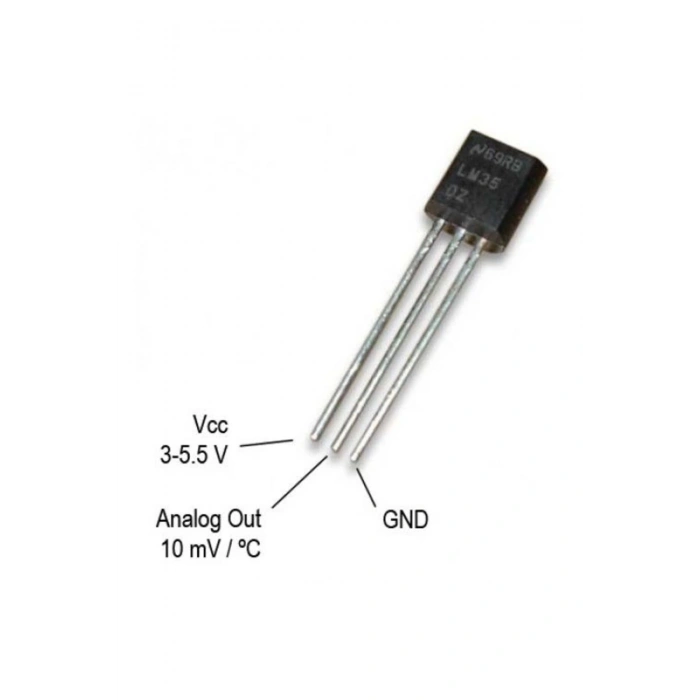 Lm35 Sıcaklık Isı Sensörü