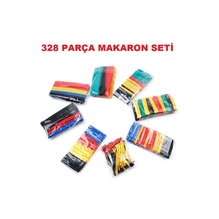 Isı Shrink Daralan Makaron Kablo Yalıtım Seti 328 Adet