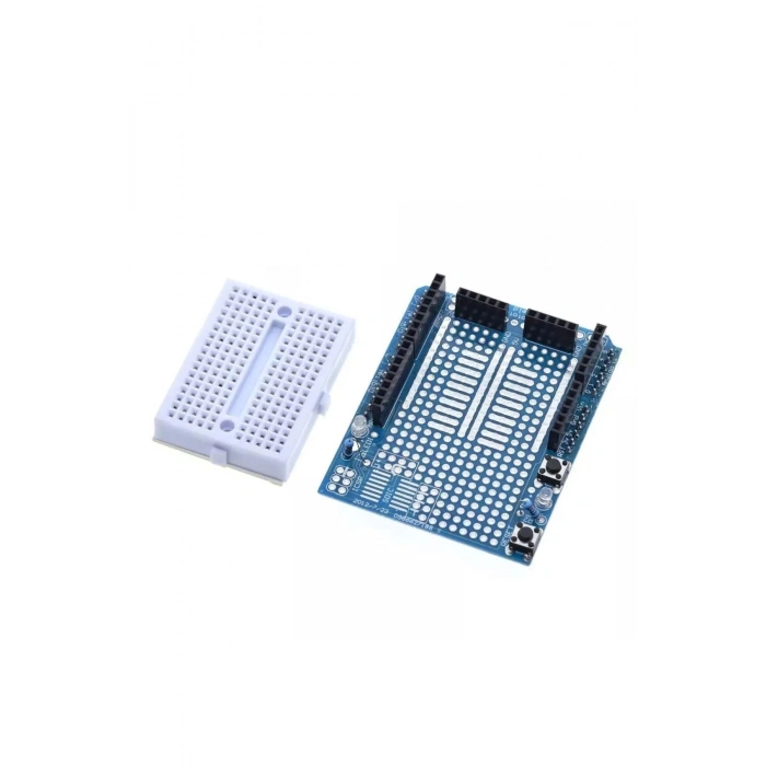 Arduino Uno R3 Proto Shield Kiti (MİNİ BREADBOARDLU)