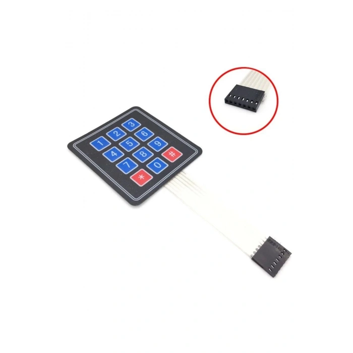 3x4 Membran Tuş Takımı - Keypad