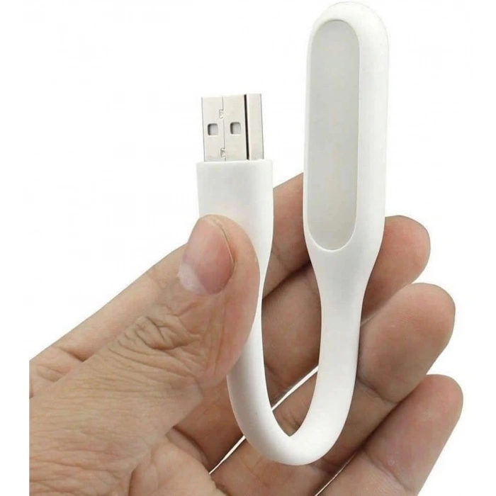 Usb Led Lamba Beyaz Renk Işık Portatif Taşınabilir Gece Lambası Masa Aydınlatma Kamp Pc