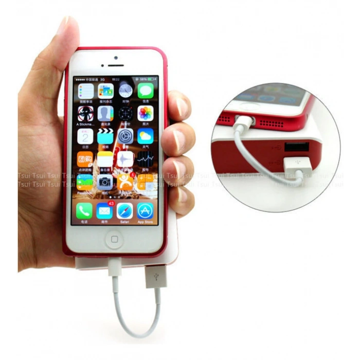 iPhone 5 5S 5C 6 6S Plus 7 7S Plus Hızlı Şarj Data Kablosu 20cm