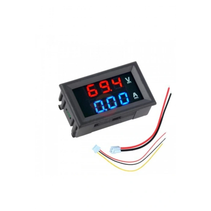 Dijital Dual Voltmetre Ampermetre Volt Akım Ölçer DC 0-100V 10A