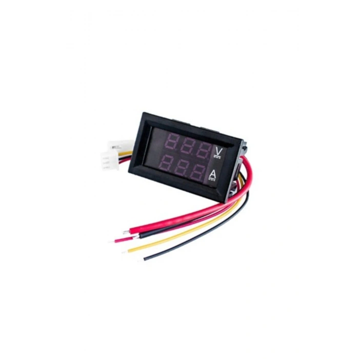 Dijital Dual Voltmetre Ampermetre Volt Akım Ölçer DC 0-100V 10A