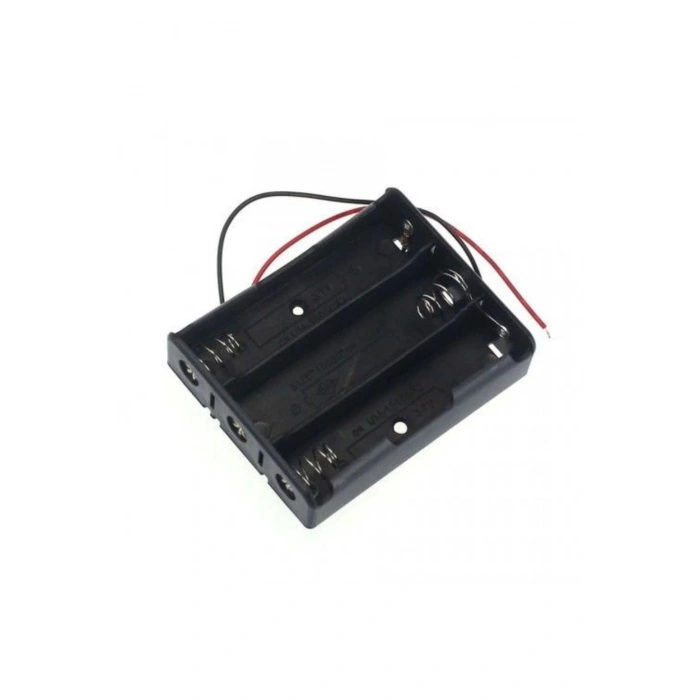 18650 Piller için 3 lü Şarj Yuvası - Pil Yuvası - Seri Bağlı