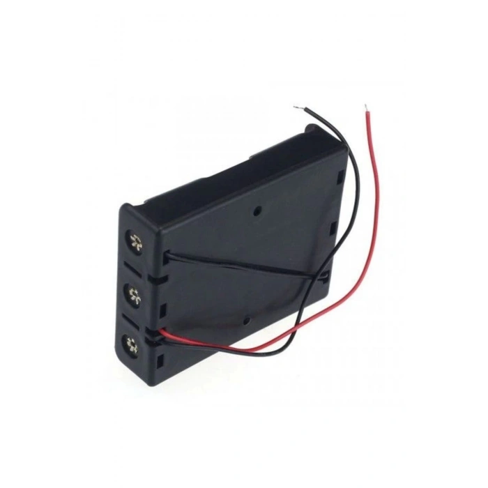 18650 Piller için 3 lü Şarj Yuvası - Pil Yuvası - Seri Bağlı