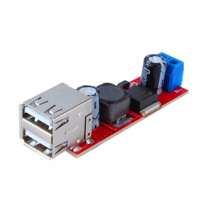 Çift USB Çıkışlı 9V / 12V / 24V / 36V - 5V Dönüştürücü DC 3A