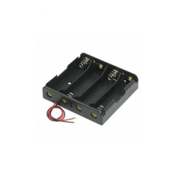 4lü AA Pil Yuvası - Pil Yatağı, Dörtlü , AA Pil Kutusu