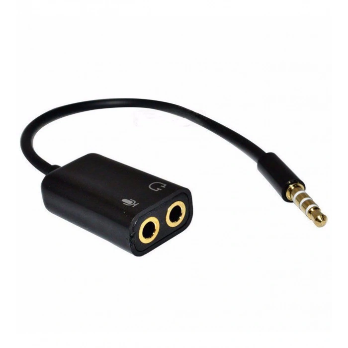Mikrofon Kulaklık Birleştirici Adaptör Kablo