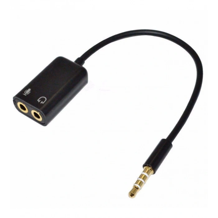 Mikrofon Kulaklık Birleştirici Adaptör Kablo