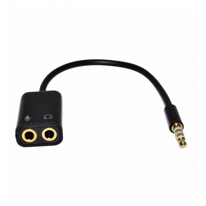 Mikrofon Kulaklık Birleştirici Adaptör Kablo