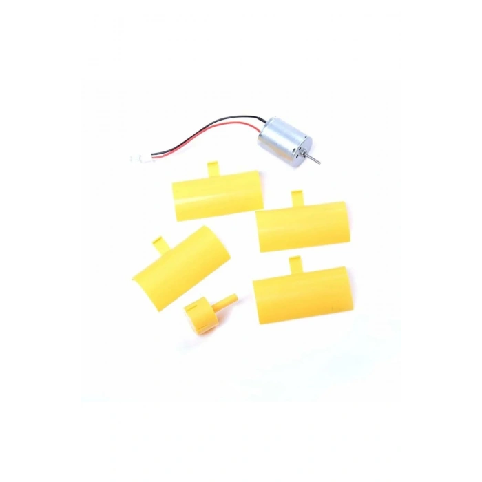 Mini Rüzgar Gülü Jeneratörü Motor Türbin Kanatlı Led Göstergeli