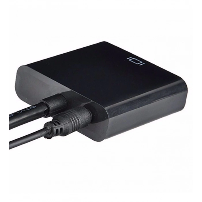 Hdmi to Vga Kablo Monitör Tv Çevirici Dönüştürücü Kablo + Ses Kablo Destekli