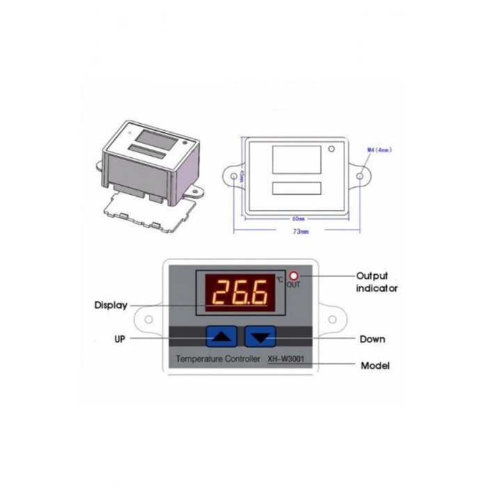 XH-W3001 Dijital Termostat DC 12V