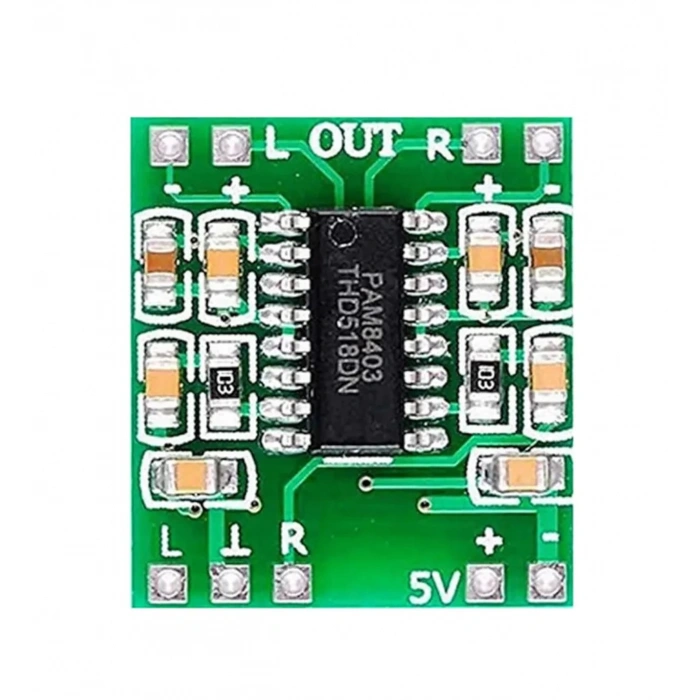 PAM8403 Mini 2x3w Stereo Ses Amfilikatörü D CLASS Amfi Yükseltici