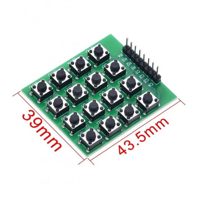 4x4 Matrix 16 Keys 8 Pin Keypad Tuş Takımı