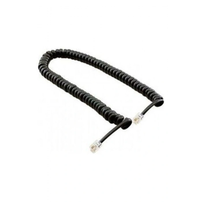 Telefon Ahize Kablosu Spiralli - Siyah