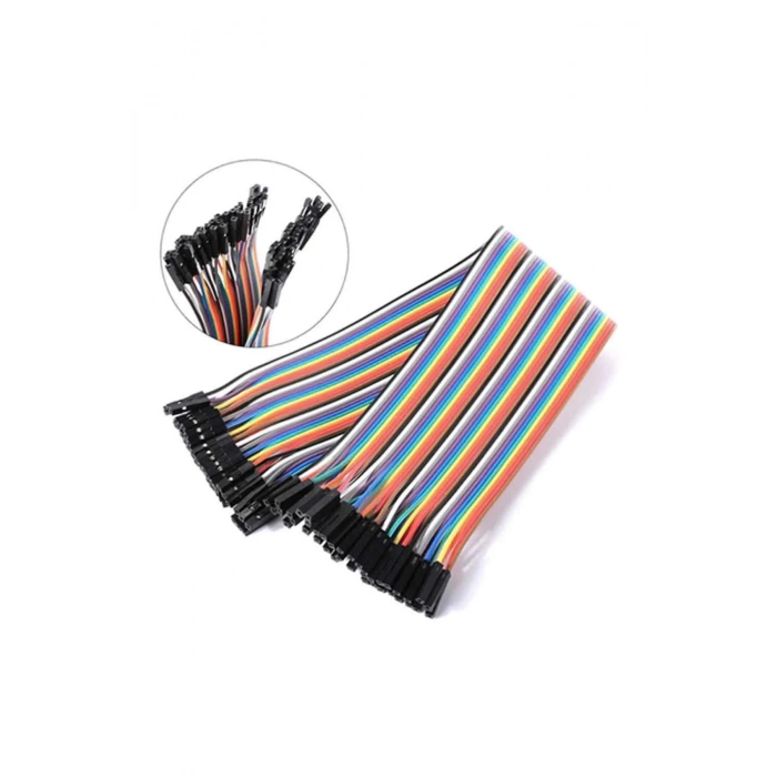 20cm 40 Pin Dişi Dişi Dupont Kablo Breadboard Atlama Kablosu Jumper Kablo