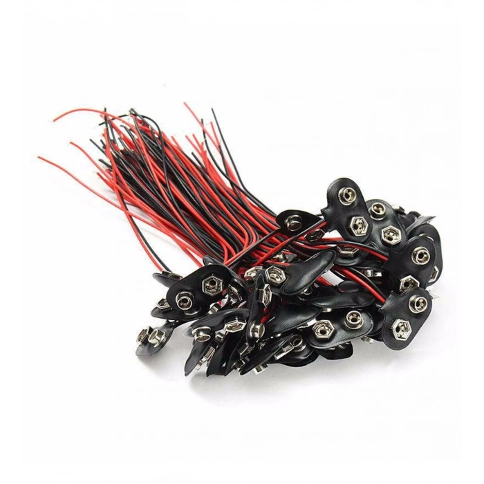 9 Volt Pil Başlığı - Arduino PCB Elektronik Devre Raspberry PIC 9V Pil Bağlantı Kablosu