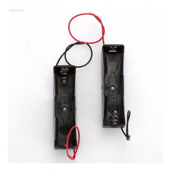 18650 Pil Tutucu Kablolu Pil Yuvası Li-On Pil Yuvası Tekli