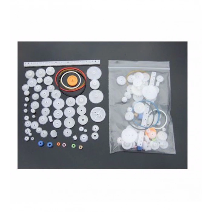 60 Parça Plastik Dişli Seti RC Çark Arduino
