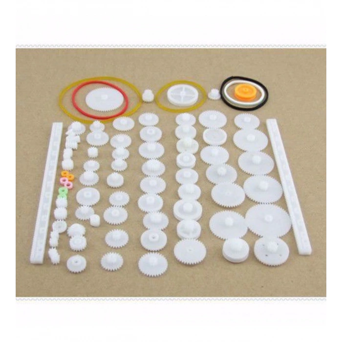 75 Parça Plastik Dişli Seti (DC Motor - Dıy - Hobi Seti)