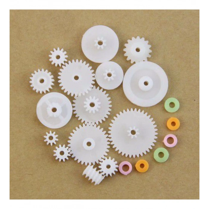 75 Parça Plastik Dişli Seti (DC Motor - Dıy - Hobi Seti)