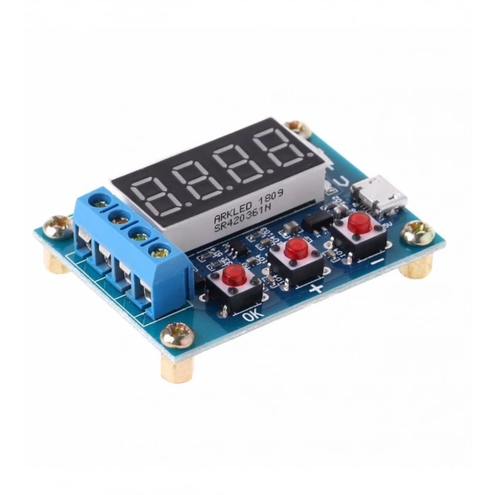 Akü Pil Kapasite Test Cihazı - 18650 Lion Batarya Deşarj ZB2L3