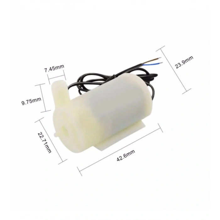 Mini Yatay Dalgıç Su Pompası DC 2.5V-6V 120L/H Dalgıç Pompa
