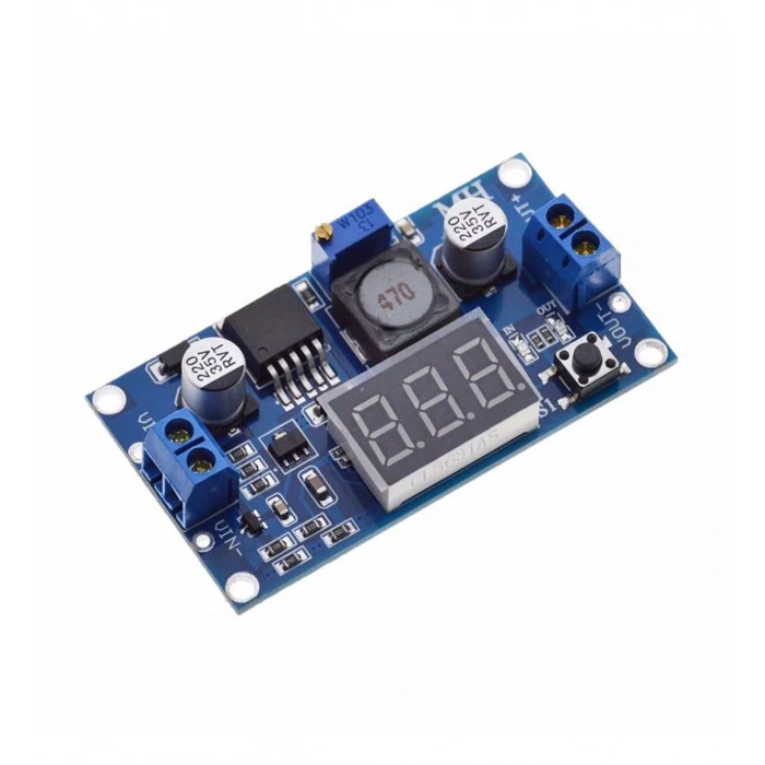 Voltmetreli LM2596 Ayarlı Modül Ayarlanabilir 3A Güç Kaynağı