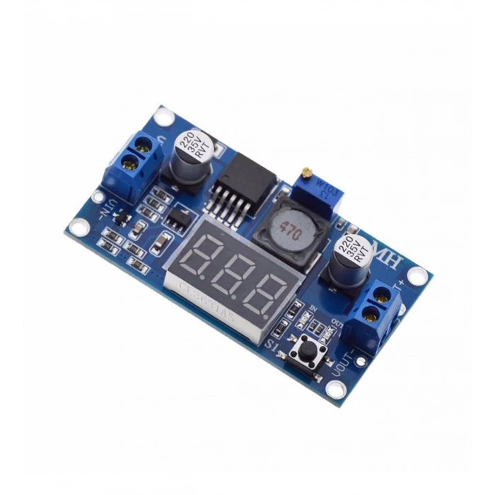 Voltmetreli LM2596 Ayarlı Modül Ayarlanabilir 3A Güç Kaynağı