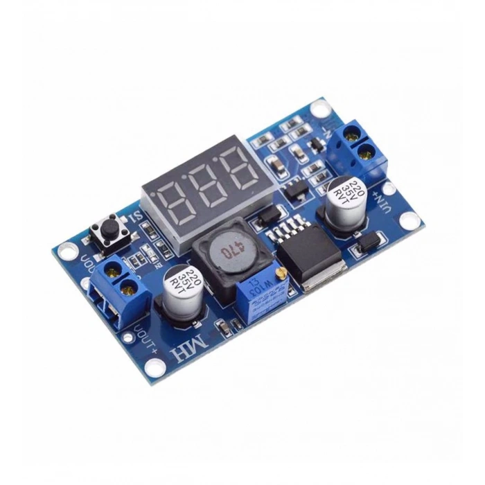 Voltmetreli LM2596 Ayarlı Modül Ayarlanabilir 3A Güç Kaynağı