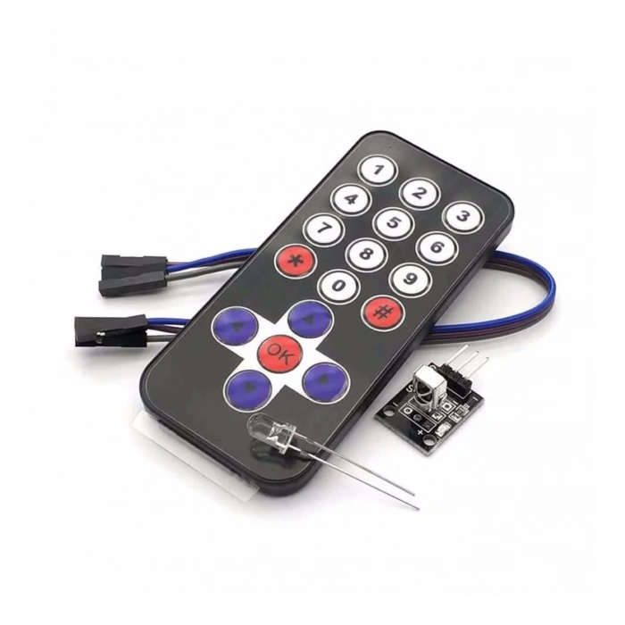 Arduino Kızılötesi IR Alıcı Verici Kumanda Seti Kumanda Kiti