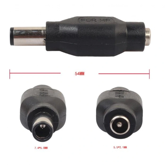 5.5*2.1mm To 7.4*5.0mm Soket Çevirici Power Adaptör - Tablet Adaptör Şarj Ucu
