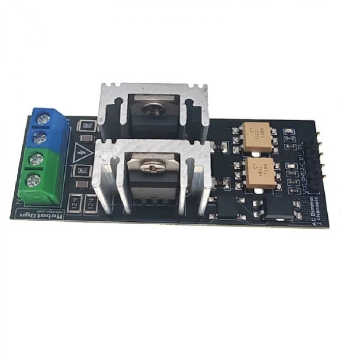 AC Voltaj Ayarlayıcı Dimmer Modülü 110-400V 2 Kanal