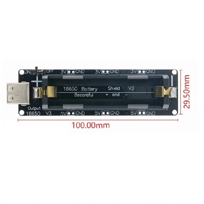 1X 18650 Pil Şarj Kartı V8