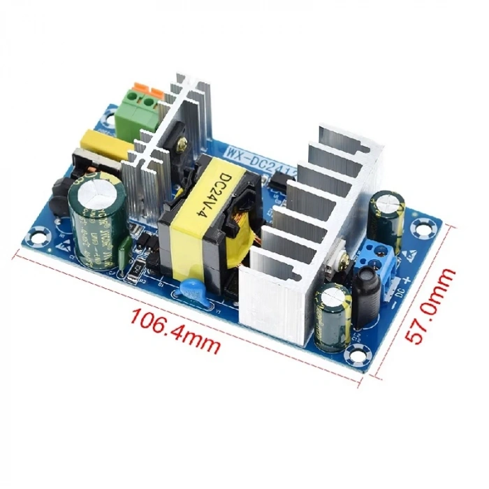 AC-DC 24V DC 4A 100W Anahtarlamalı Güç Kaynağı Kartı