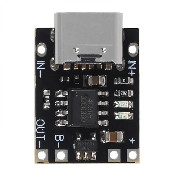 TP4056 3.7V Type-C Mini Tam Korumalı Pil Şarj Modülü