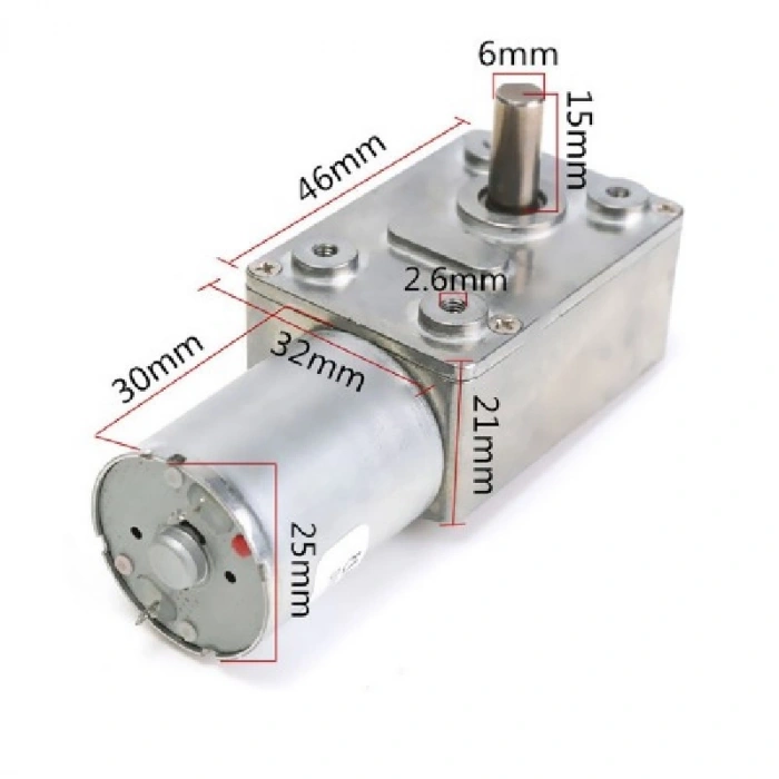 12V 150Rpm Redüktörlü DC Motor JGY370